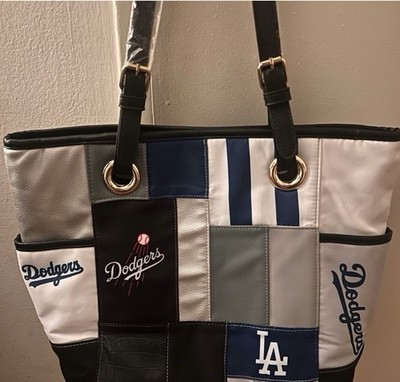 Los Angeles Dodgers MLB Patchwork Tote Bag With Team Logos