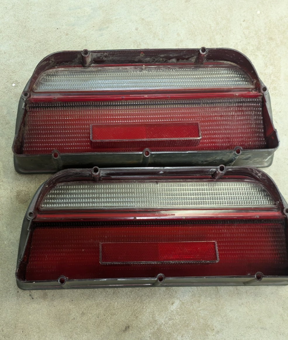 OEM Mopar 1972 Plymouth Road Runner & GTX Tail Light Lenses, w