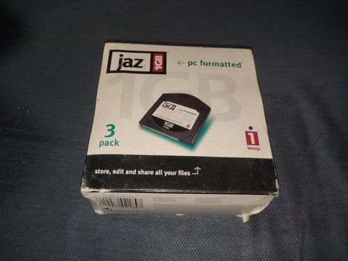 iOmega JAZ 3 Pack 1GB (3x 1GB) NEW OLD Stock PC Formatted Disks