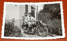 Stare prywatne zdjęcie motocykla SW NSU 501 tablica rejestracyjna koło szyi około 1925/30