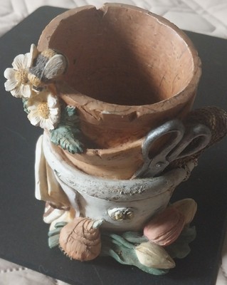 Vintage Figi Graphics Planter Mini 4'' height
