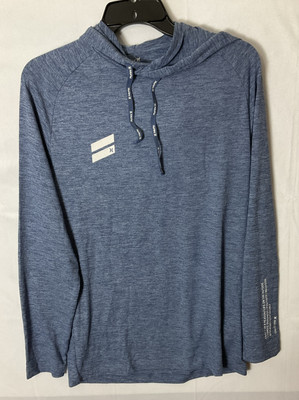 Hurley Hooded Performance T -Shirt Men s S Blue Blizzard Stretch