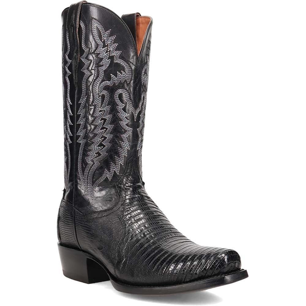 Dan Post Men Black Lizard & Leather Western Cowboy Boots Sz 9.5 E WINSTON LIZARD BOOT by DAN POST – Dan Post Boots main image 4