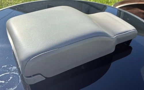 00-05 Buick Lesabre Center Console Arm Rest Storage Lid 12.5" Gray Leather OEM