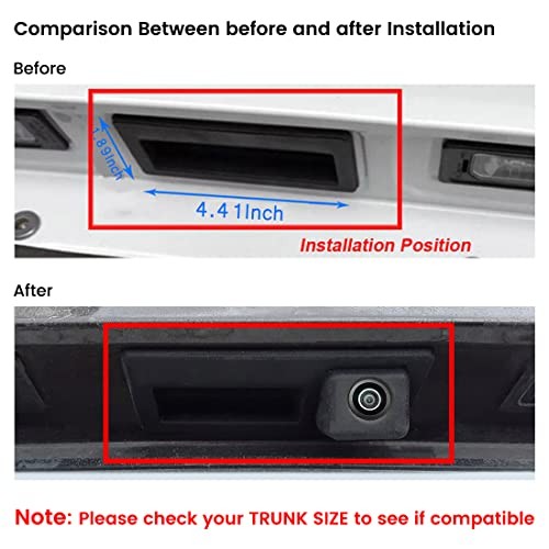 HD 720P Vehicle Backup Camera for Audi A4L A5 A3 Q3 Q5 RS6 for VW Passat - Picture 6 of 9