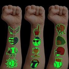  Free Duty Tax 96 PCS Baseball Sports Pre-Cut Luminous Glow in the dark Tem