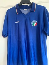 Italy 1990 Diadora Home Football Shirt (World Cup, Italia 90)