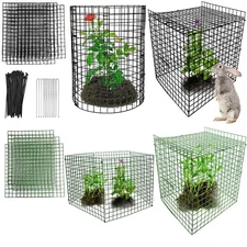 10 Pack Plant Protectors from Animals - 14.1" X 13.1" Metal Deer Protector to...