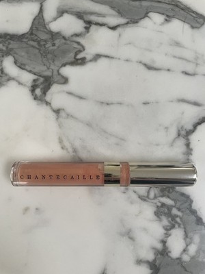 CHANTECAILLE BRILLIANT LIP GLOSS SHADE ''LUCKY'' NEW PEACH PINK GOLD SHADE