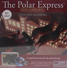 The Polar Express Holiday Gift Set DVD Book & Santa's Sleigh Bell Sealed NIB