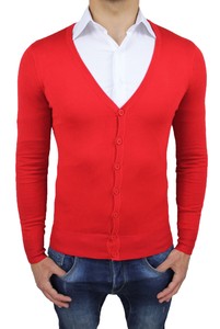 maglione rosso uomo