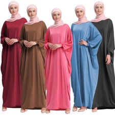 Dubai Muslim Women Dress Batwing Sleeve Abaya Abayas Arab Robe Maxi Cocktail Lot
