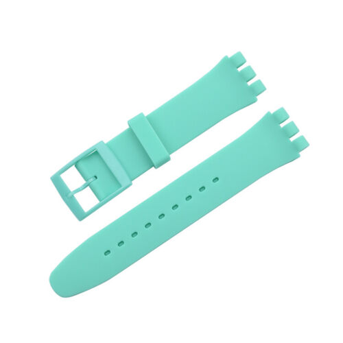 Cinturino Silicone per Swatch Jelly Tre Occhi Classico 12/17/19/20MM Ricambio - Foto 27 di 32