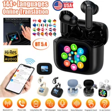 Translator Earbuds 144 Languages Real Time Online OffLine Translation Earphones`