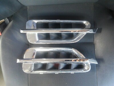 USED OEM GM Fender Molding Front Chrome Insert Left and Right Set 