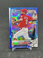 HUNTER GREENE 2021 Bowman Chrome Sapphire Reds Prospect Card BCP-127