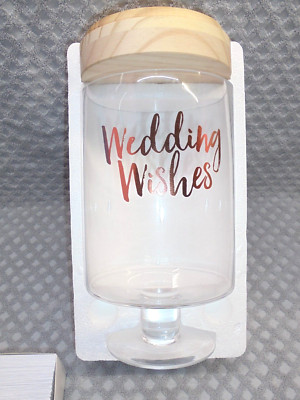 Wedding Wishes Gratitude Glass Jar Reception Guest Book Party Supplies Cards