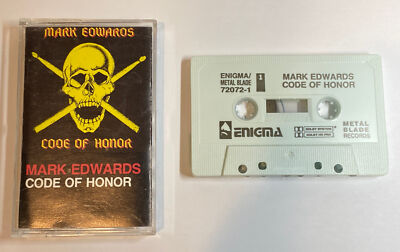 Mark Edwards-Code of Honor cassette-Death Metal music-Enigma Metal Blade 1985