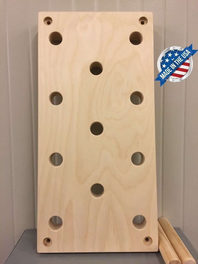 12" x 24" Climbing Peg Board, Crossfit Training, Parkour, Ninja, Wrestling, MMA