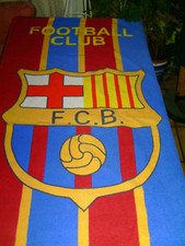 F.C.B. BARCELONA STRANDTUCH  ; 146 x 67 cm