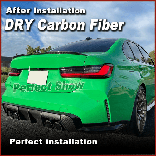 DRY Carbon Heckspoiler Spoiler Flügel Lippe Passt für BMW G20 320i M340i G80 M3 - Picture 4 of 15