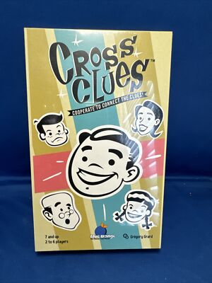 Cross Clues Card Game Blue Orange BOG09016 Family Word Party Code Co-op Guessing