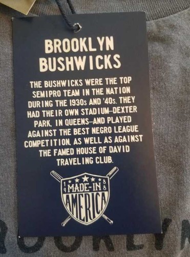 NEW MENS S L EBBETS FIELD FLANNELS FOR J CREW BROOKLYN BUSHWICKS T-SHIRT - USA - 第 3/3 張圖片