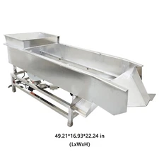 110VElectric Stainless Steel Material Linear Double-decker Vibrating Screen Body