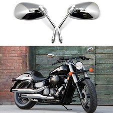 Chrome Motorcycle Mirrors For Honda Shadow Sp...