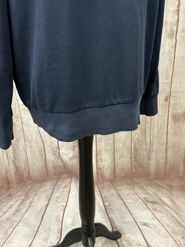 Hugo Boss Sweat Mens XL 1/4 Button Snap Jumper Sweater Navy Blue - Picture 15 of 24