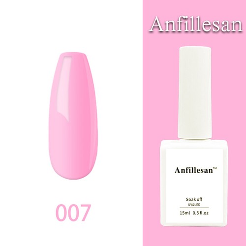 Anfillesan 15ML Gel Nail Polish Summer Nail Soak Off LED UV Gel Top/Base Coat - Picture 42 of 203