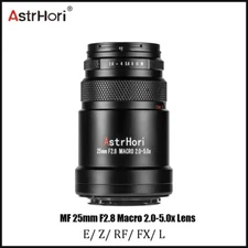AstrHori 25mm F2.8 Macro 2x-5x Full Frame Lens for Canon Nikon Sony Fuji L-Mount