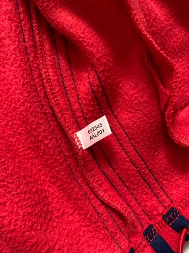 Vintage Adidas Fleece Full Zip Jacket 1990s men’s size Large Red Outdoor Life - Picture 16 of 24