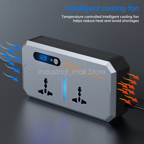200W Charging Power Inverter Car Socket DC AC USB Fast Charger Power Adapter CN - Picture 7 of 16