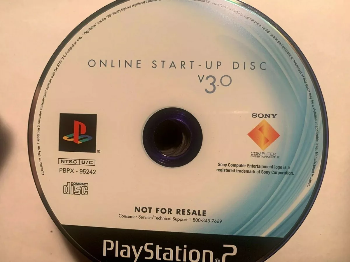 Playstation 2 PS2 Online Start Up Disc 3.0