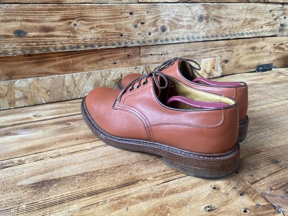 Tricker's Woodstock Men's Brown Leather Derby Oxfords Size 8.5