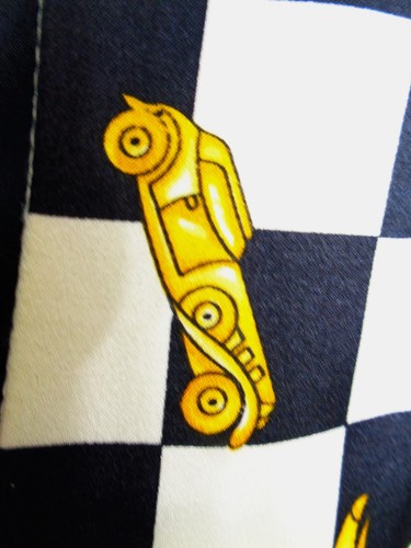 Ladies Silk Vest Escada Margaretha 44 Key Medal Penguin Arctic Polar Scarf Print - Picture 14 of 17