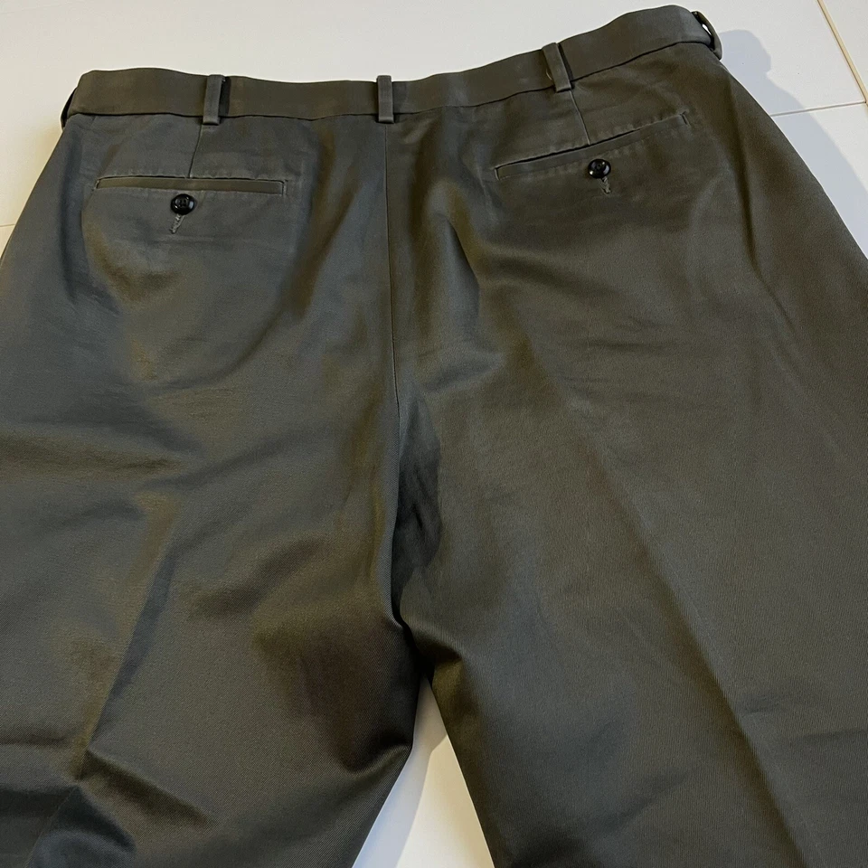 Pantalones chinos de vestir John Henry para hombre 38x29 real 40x27,5 frente plano verde oliva Foto 4 de 4