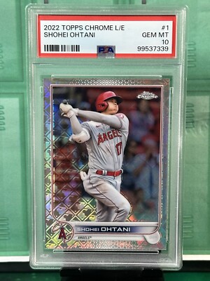 大谷翔平　topps chrome SHOHEI 2022 PSA10 2022 Topps Chrome Logofractor Shohei Ohtani PSA 10 #1 Angels