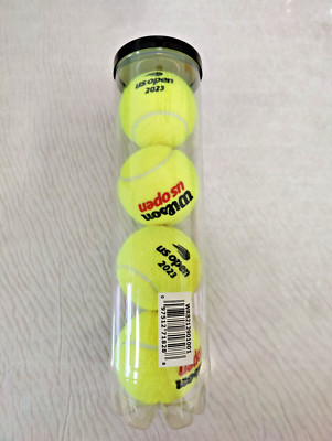Wilson US Open 2023 Tournament Official Tennis Balls (Nolabel, NonRetail), 1 Can
