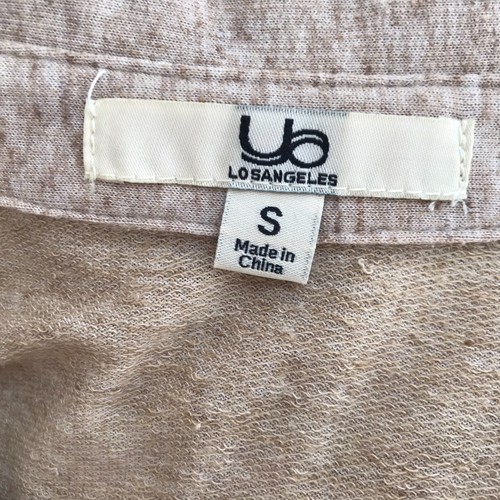 Ya Los Angeles S Shirt Dress Tan Beige Pocket Drawstring Waist Button Front - Picture 4 of 13