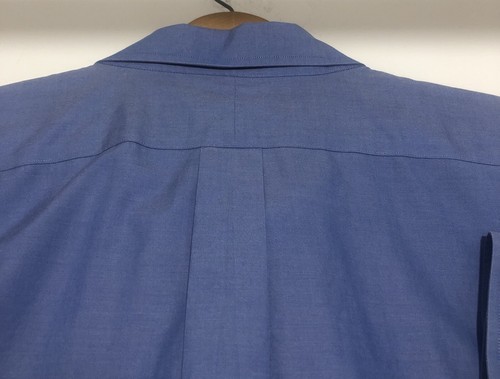 LL Bean Shirt Men’s 3XL Blue Button Down Big & Tall Wrinkle Resistant - Picture 6 of 9