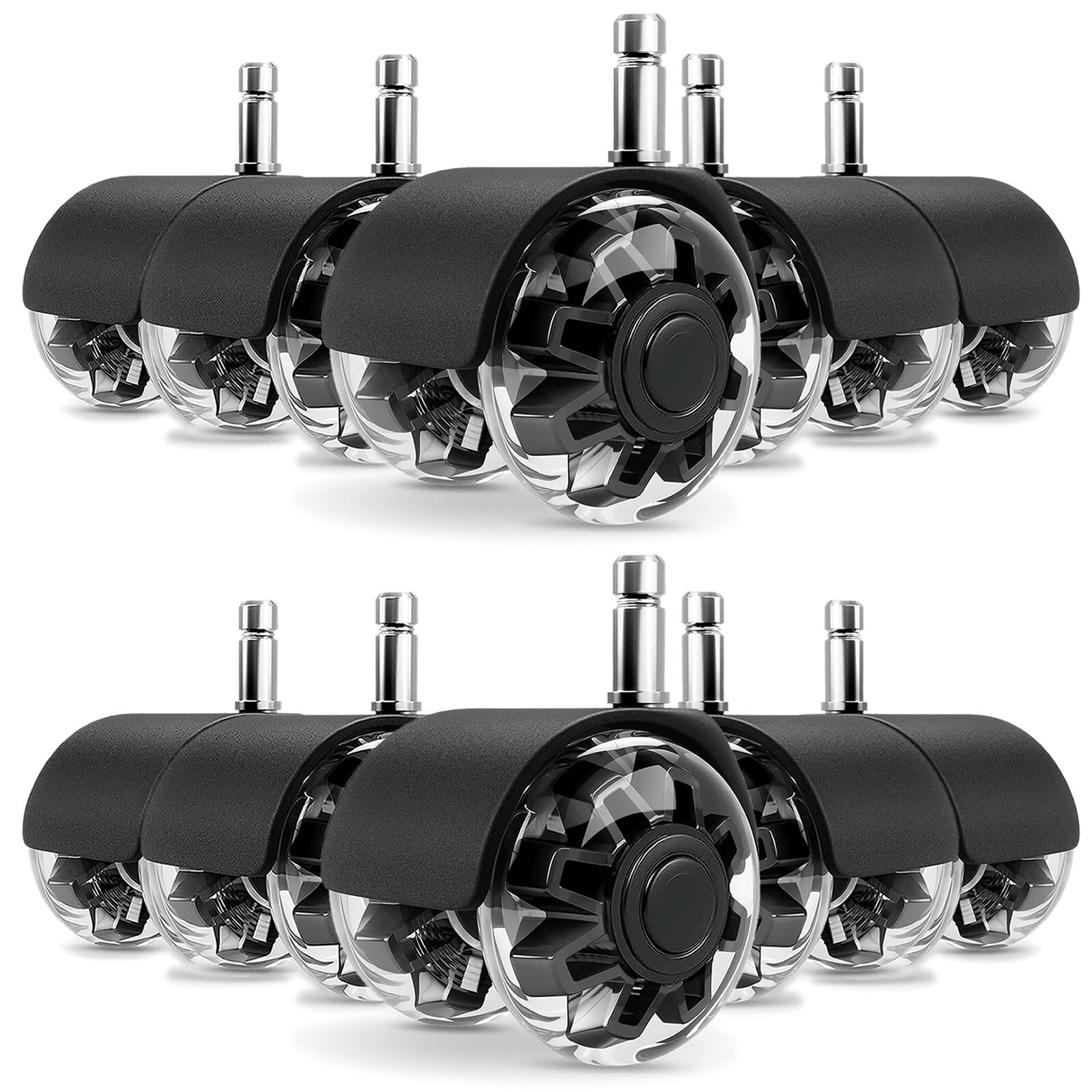 Caster For Hardwood Carpet Tile Floors (set Of 10)