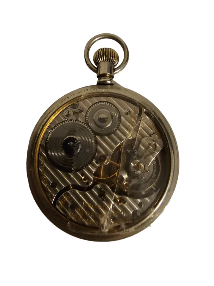 Hamilton Pocket Watch Double Roller Size 16 992 10K Gold Fill Glass Back READ - Image 2 of 4