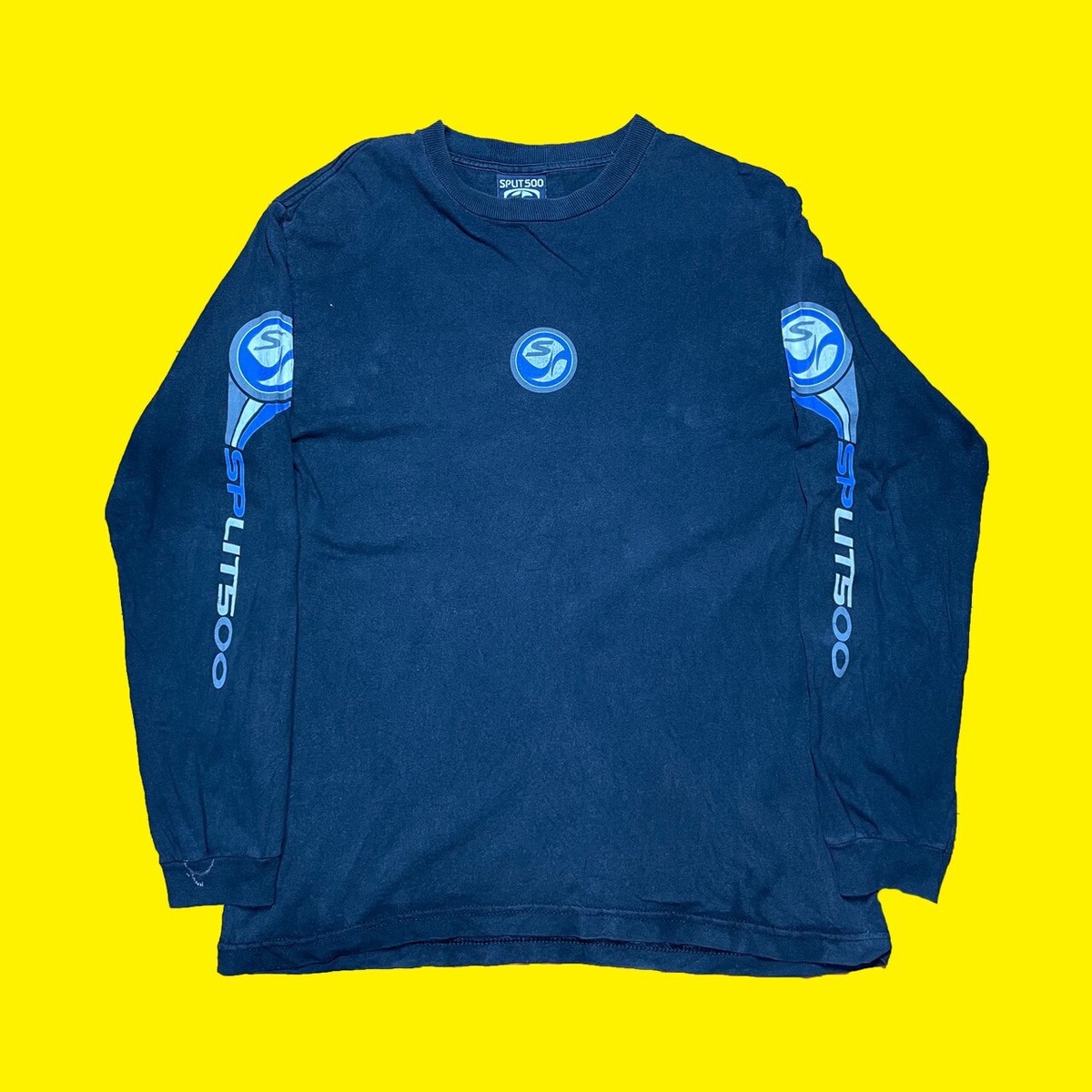90s Split 500 1997 Vintage Black Skateboarding Center Logo