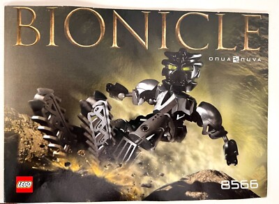 WoW~ Lego Bionicles # 8466 Onua Nuva Toa 100% Complete in Canister