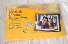 Kodak Ultima Picture Paper 20 Sheets for Inkjet Printers 4x6 Prints High Gloss