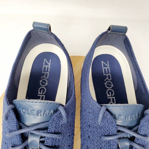 Cole Haan Zerogrand Shoes Womens 9 Blue Stitchlite Oxford Wingtip Sneaker - Picture 5 of 13