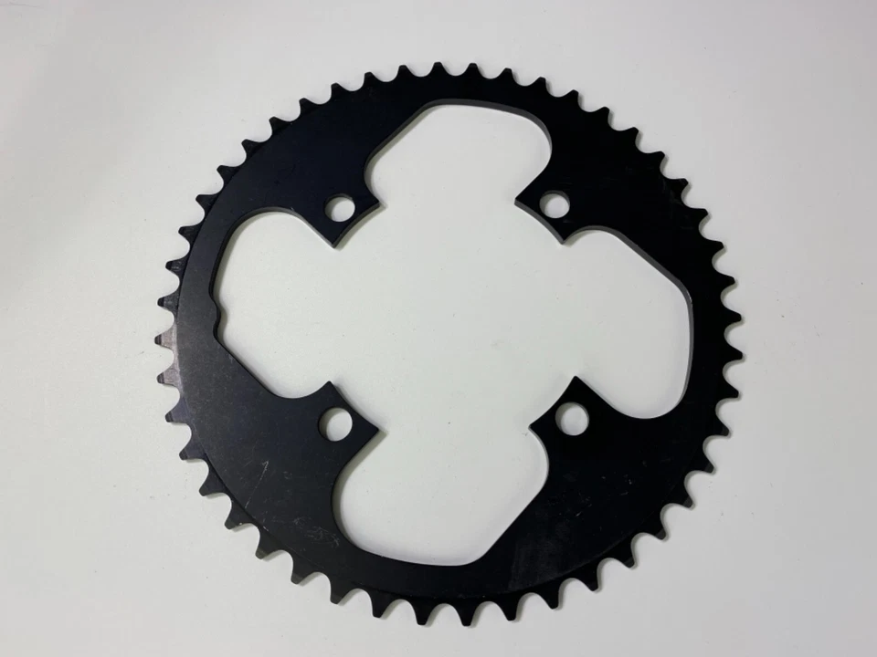 Plato BLACKSPIRE NEGRO 46T 104mm BCD 4 BRAZOS DESCENSO MTB MONTAÑA CANADA Foto 2 de 2