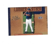 2005 Leather and Lumber Lumber/Leather #LL5 Carlos Lee /2000  MILWAUKEE  BREWERS